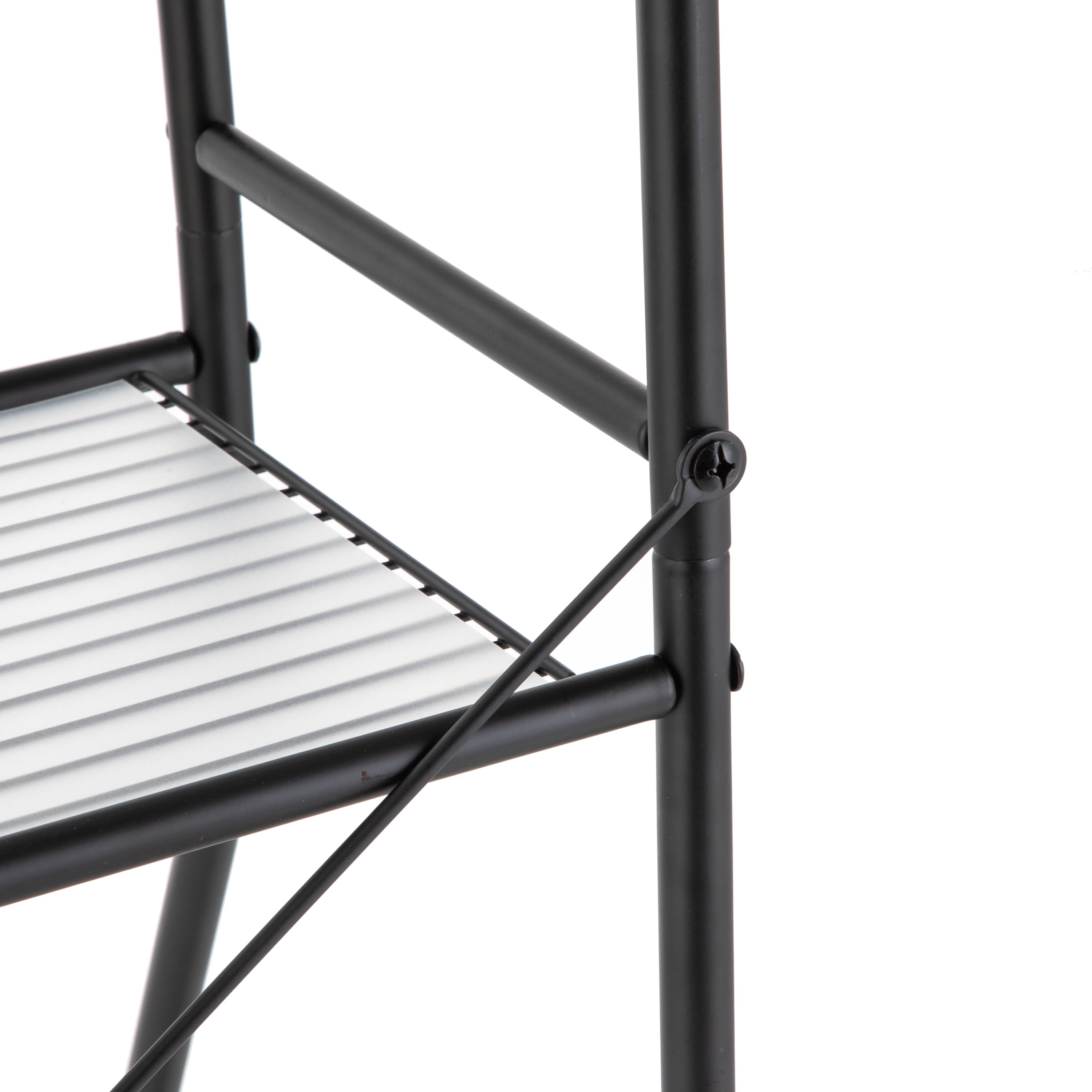 Vinmora™ Over-the-Toilet Steel Storage Unit with 3 Shelves and - Premium Bedding & Home by Vinmora™