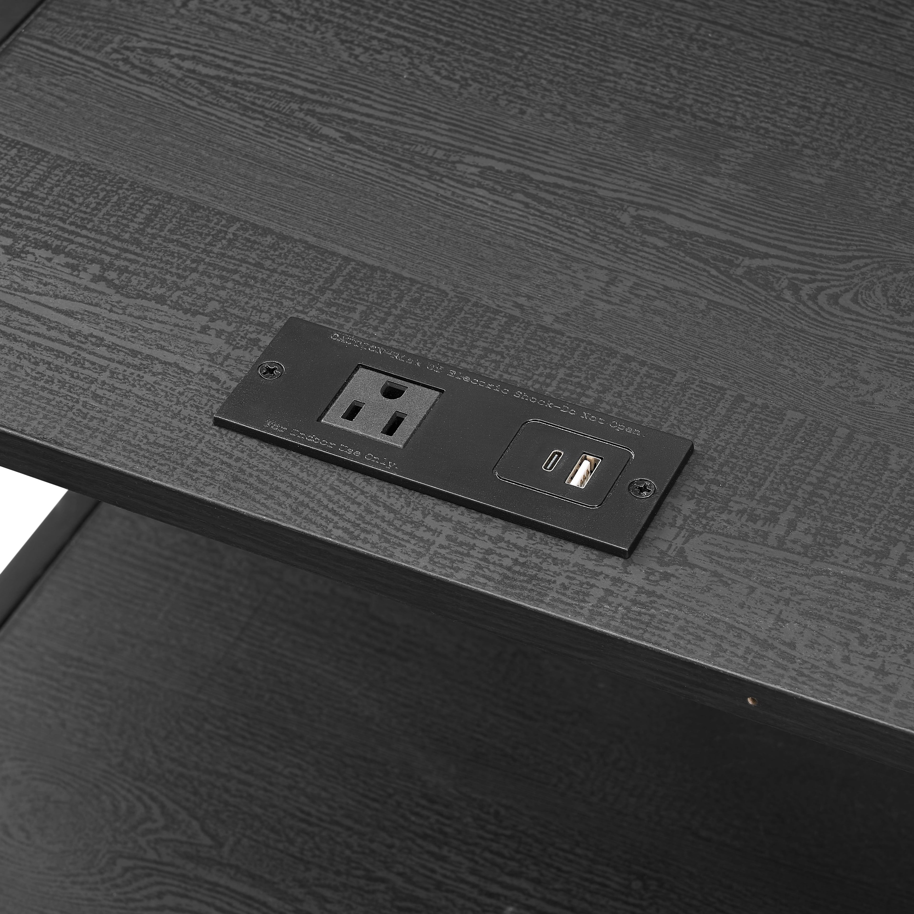 Vinmora™ 3 Drawer Fabric Nightstand with USB, Grey - Premium Bedding & Home by Vinmora™