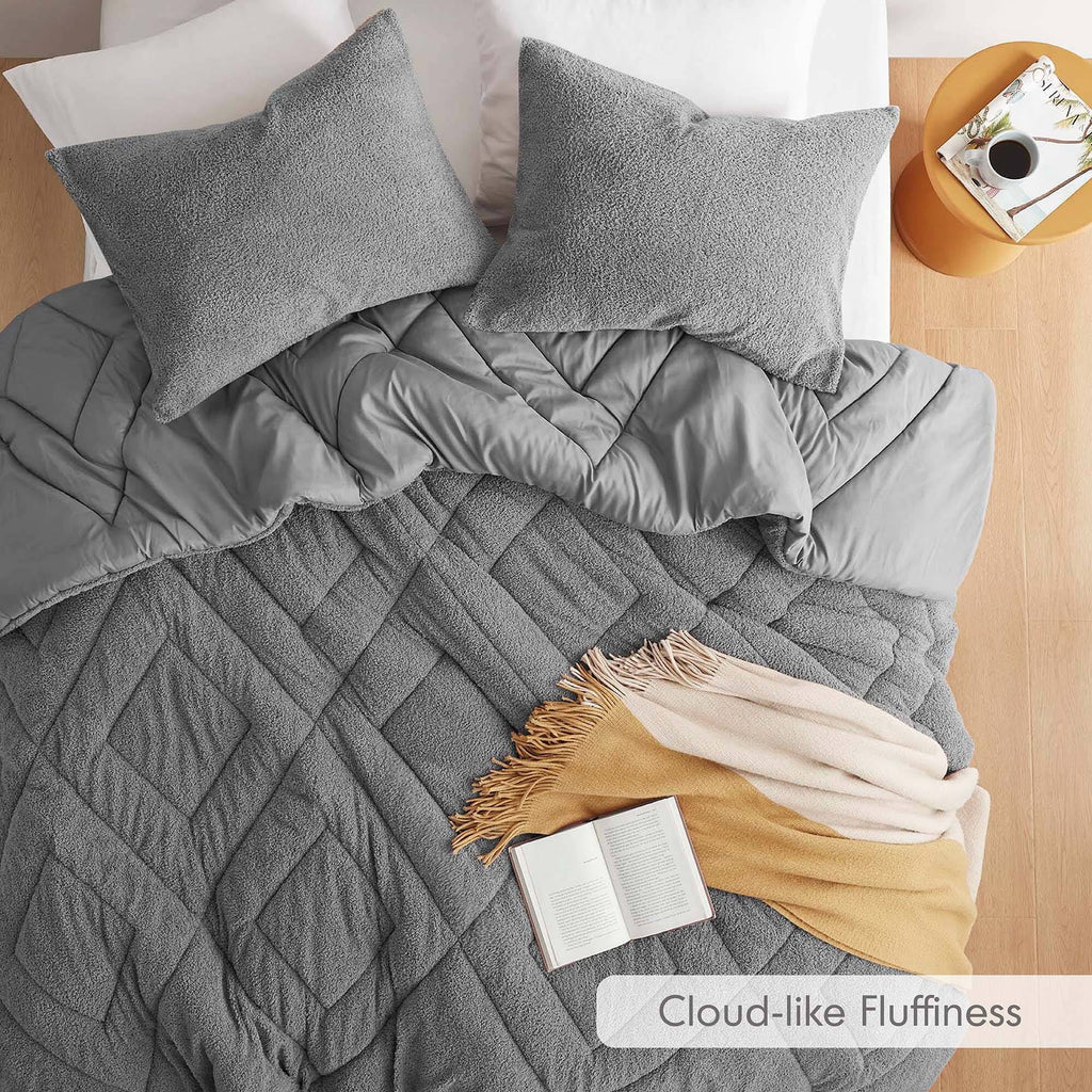 Vinmora™ Regency Heights Twin/Twin XL Quilted Plush Comforter Set - Premium Comforter Set by Vinmora™