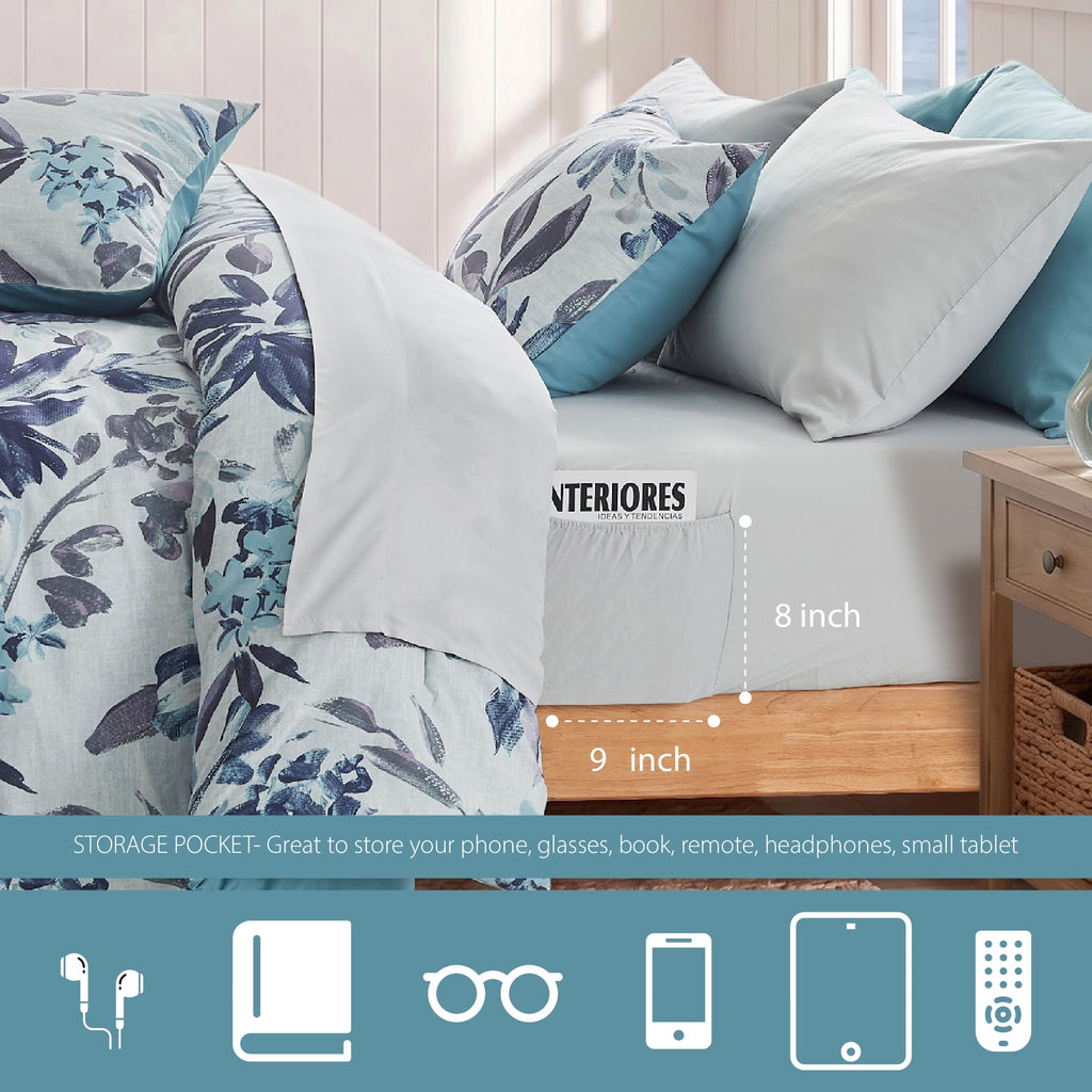 Vinmora™ Regency Heights Queen Size Comforter Set with Sheets - Premium Comforter Set by Vinmora™