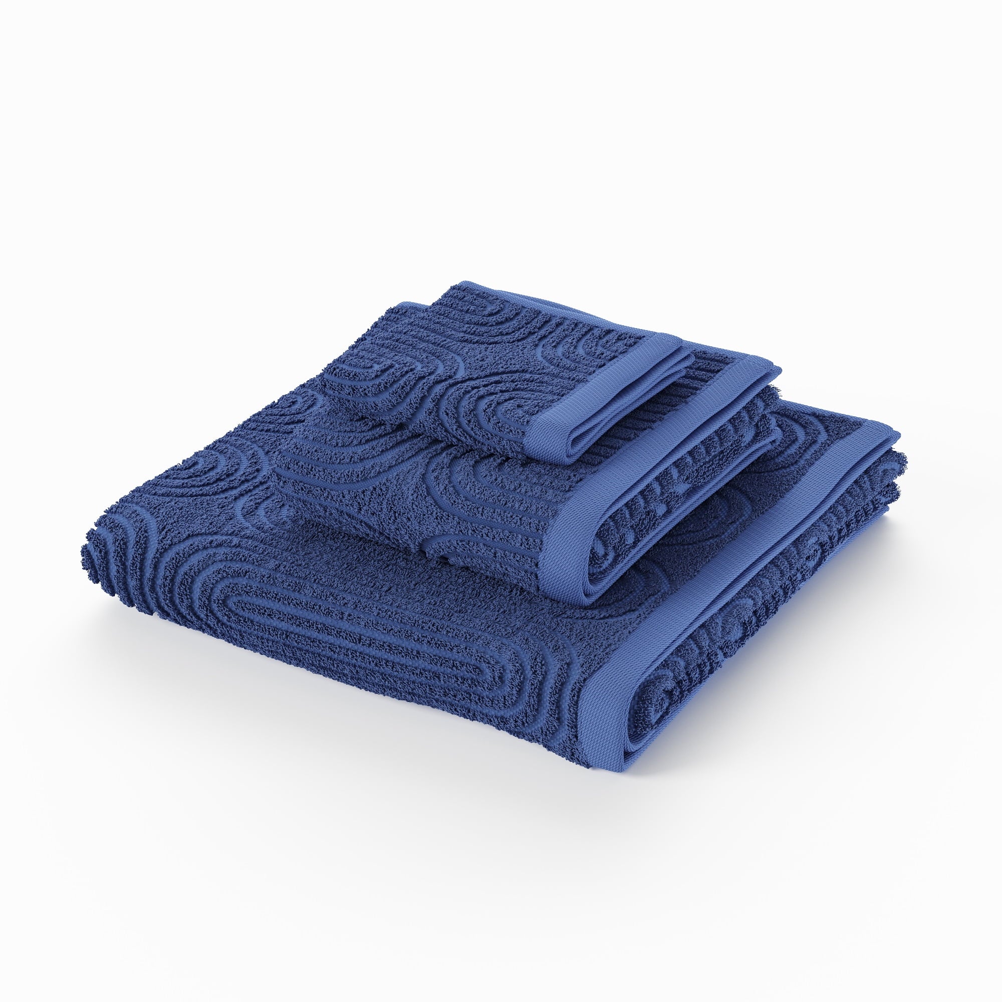 Vinmora™ 6-Piece Textured Bath Towel Set, Soft 100% Cotton - Premium Towel Set by Vinmora™