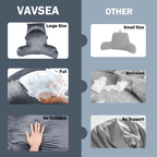 Vinmora™ VAVSEA Reading Pillow, Extra Large 31" Backrest Pillow - Premium Pillow by Vinmora™