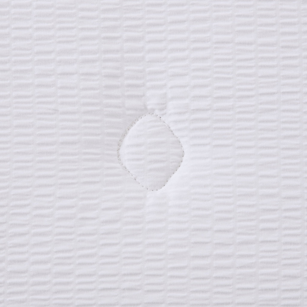 Vinmora™ Full/Queen Comforter, Reversible Down Alternative, All-Season, White Seersucker - Premium Comforter Set by Vinmora™