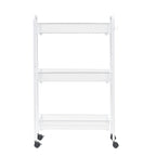 Vinmora™ Slim 3-Tier Rolling Bathroom Storage Cart with Hooks - Premium Bedding & Home by Vinmora™