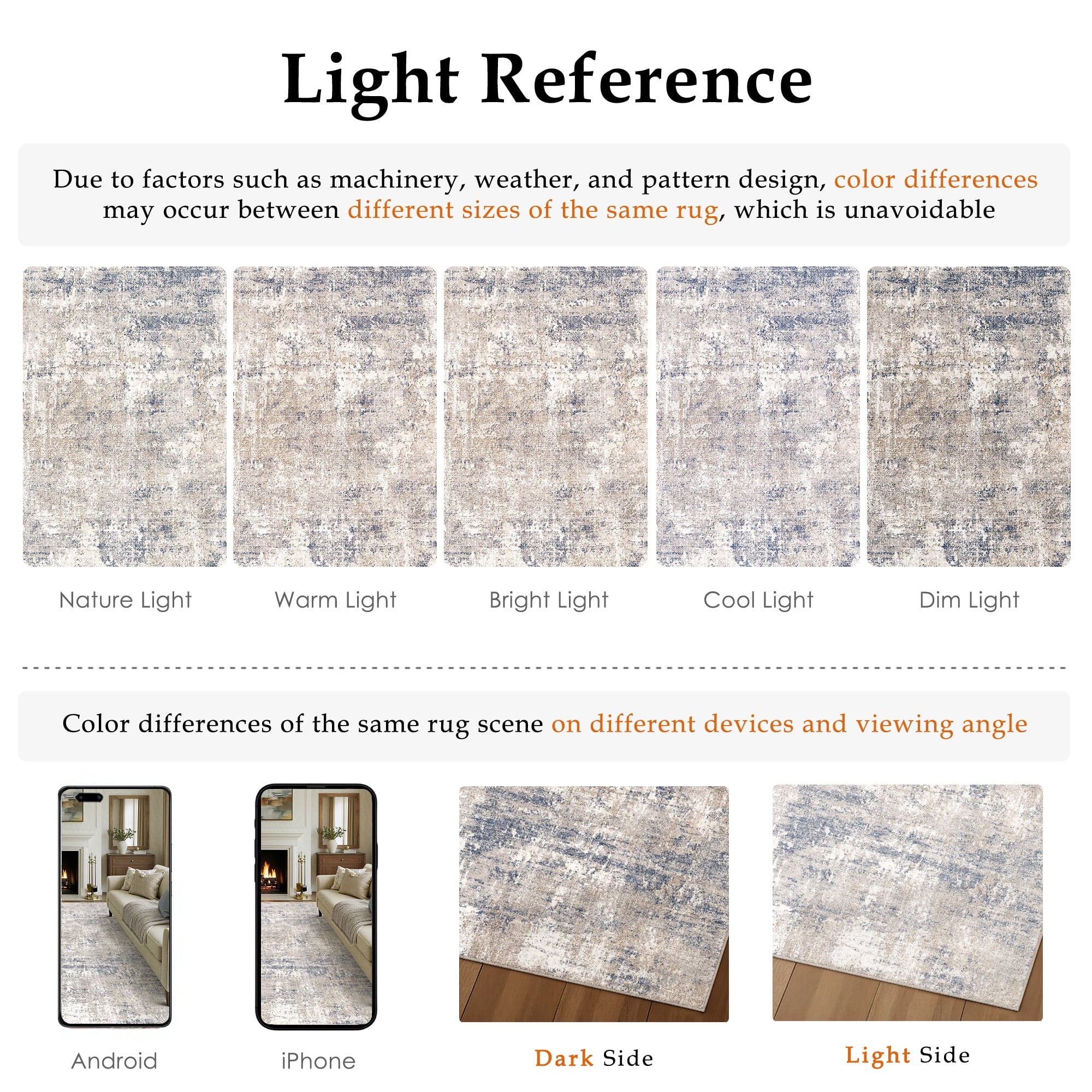 Vinmora™ BERTHMEER 5'x7' Modern Abstract Blue Area Rugs for - Premium Bedding & Home by Vinmora™
