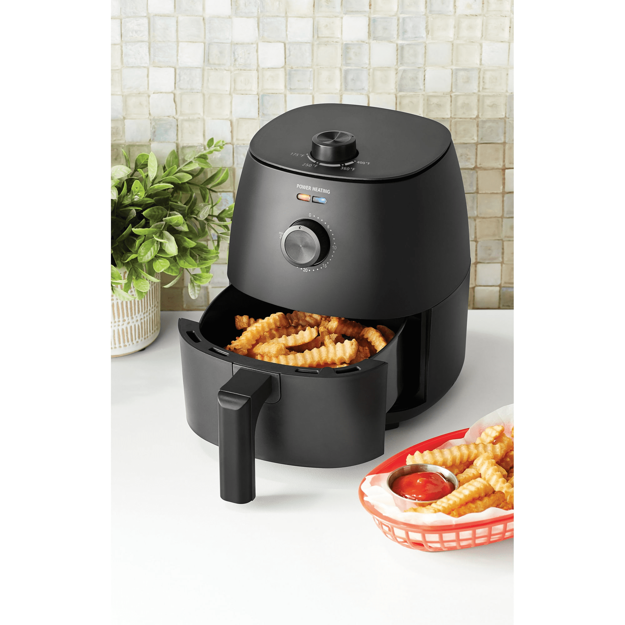Vinmora™ 2.2 Qt Air Fryer in Arctic Black with - Premium Kitchen Appliance by Vinmora™