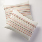 Vinmora™ 3-Piece Red Yarn Dye Stripe Comforter Set, Full/Queen - Premium Comforter Set by Vinmora™