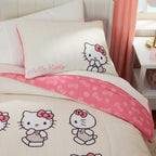 Vinmora™ Hello Kitty Reversible Comforter and Sham Set, Twin/Full - Premium Comforter Set by Vinmora™