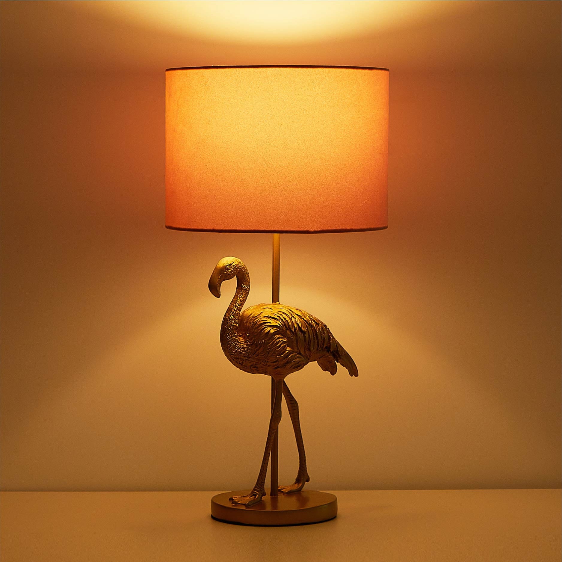 Vinmora™ Home Decor Collection Pink Flamingo Brass Table Lamp - Premium Bedding & Home by Vinmora™