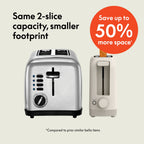 Vinmora™ bella 2-Slice Slim Toaster with Extra Long Slot - Premium Kitchen Appliance by Vinmora™