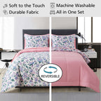 Vinmora™ 7-Piece Reversible Bed in a Bag with Laundry - Premium Comforter Set by Vinmora™