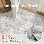 Vinmora™ BERTHMEER 5'x7' Modern Abstract Blue Area Rugs for - Premium Bedding & Home by Vinmora™